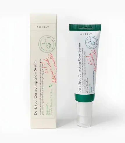 Axis-Y Dark Spot Correcting Glow Serum 50ml – serum bottle for brightening and removing dark spots