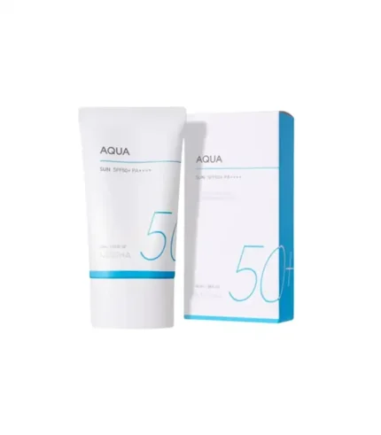 Close-up Missha aqua gel sunscreen packiging