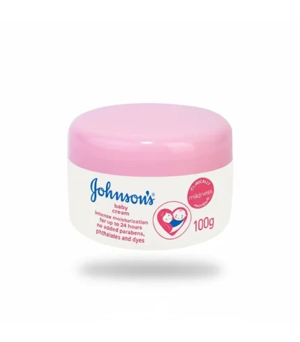 Johnson's Baby Cream pink jar