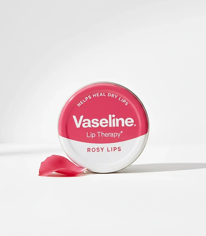 Product tin of Vaseline Lip Therapy Rosy Lips 20gm